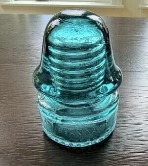 Antique VTG Hemingray Aqua Insulator No 42/40 Glass Insulator DIY Light Lamp